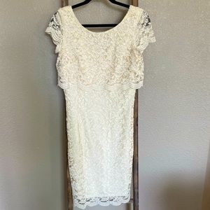 London Times Midi Lace Dress